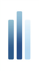 Obraz premium Blue gradient vertical bars abstract design