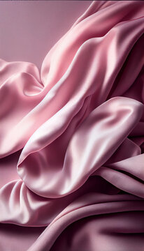 Abstract beautiful silky chiffon texture, luxury liquid wavy satin cloth, soft fabric, vertical. Generative AI