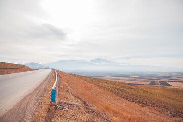 asphalt road in the mountains