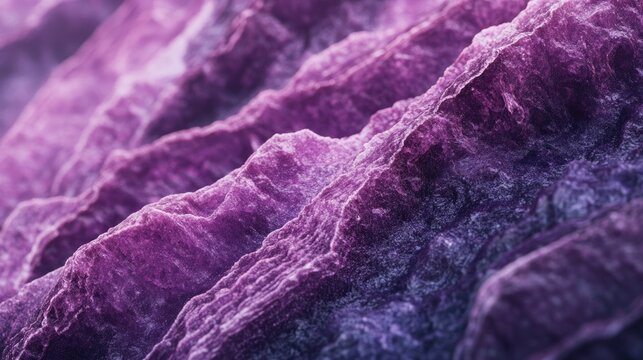 Close-up macro shot showcasing the intricate textures and vibrant purple hues of lepidolite mineral stone layers.