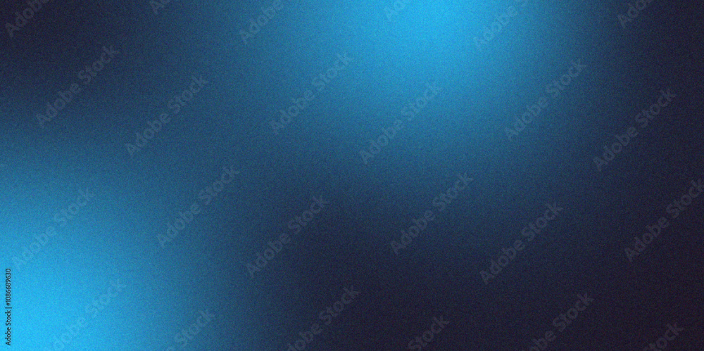 Aufkleber Digital grainy gradient with a colorful soft noise effect. Vintage Grunge Texture Pattern in Blue Tones for Artful Wallpaper banner design. Gradient blur, noise, grain, texture. abstract background.
