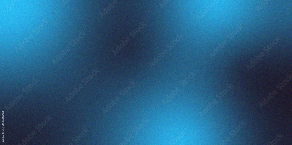 Aufkleber Digital grainy gradient with a colorful soft noise effect. Vintage Grunge Texture Pattern in Blue Tones for Artful Wallpaper banner design. Gradient blur, noise, grain, texture. abstract background.