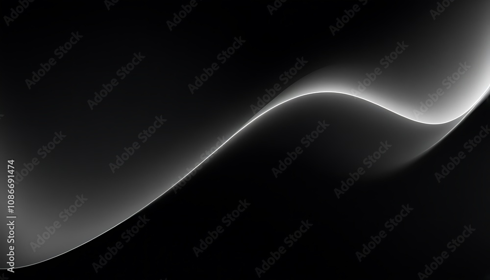 Poster abstract gray gradient minimal style design background. illustration gray silver wavy gradient blurr