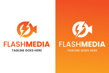 Flash Media Logo Design