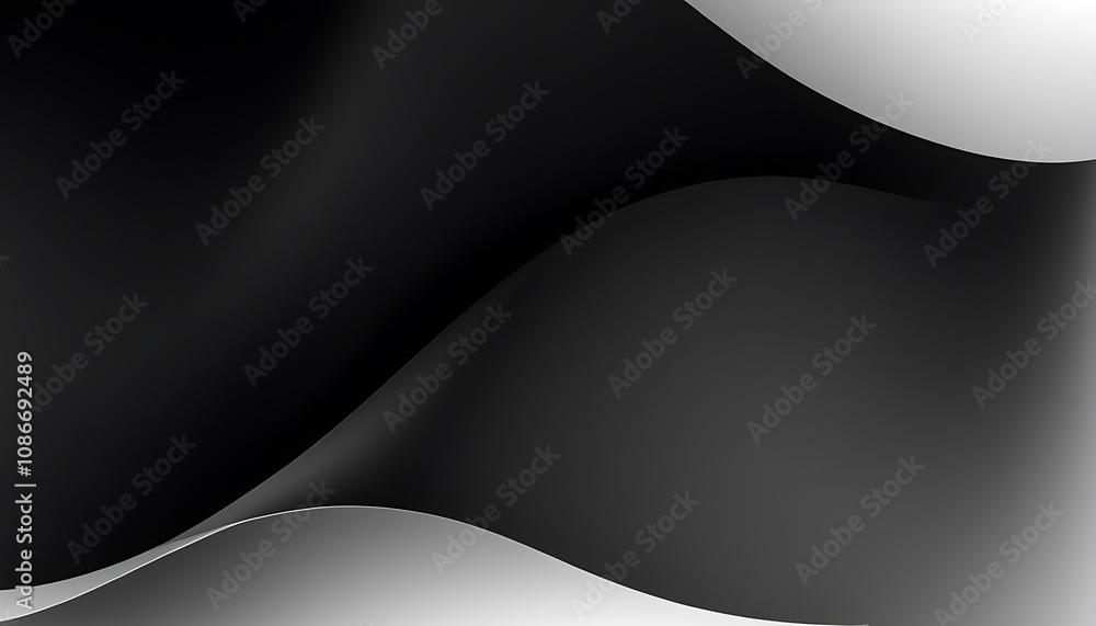 Poster abstract gray gradient minimal style design background. illustration gray silver wavy gradient blurr