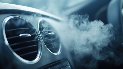Smoke from car vent