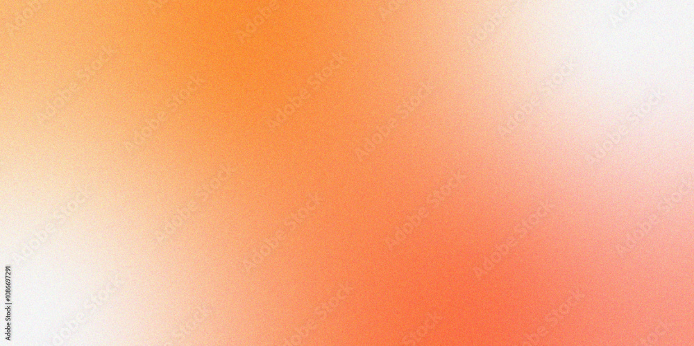 Poster Abstract pink orange grainy gradient noise texture effect. Beautiful colored abstract texture background. Textured with rough grain, and bright spots. Empty space grunge banner poster backdrop bg.	