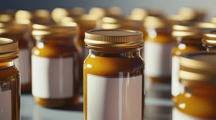 Glass Jars with Labels