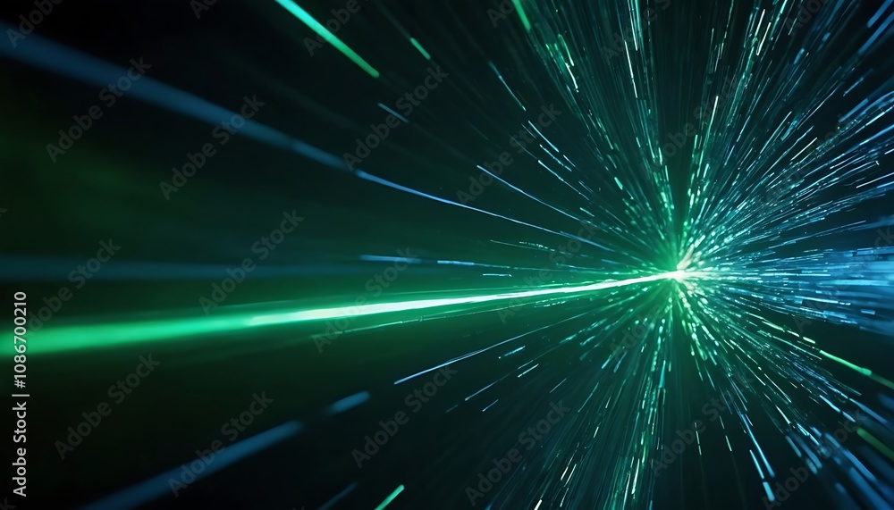Canvas Prints particle flow tunnel space vortex, internet science and technology creative background,line, blur, c