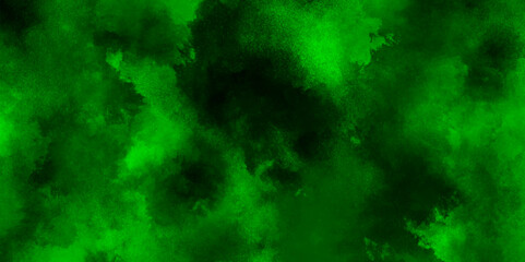 Abstract painting by green watercolor ink, abstract creative clouds covered blur green grunge background, Deep dark green abstract grunge texture, Green art old green paper textured or background.