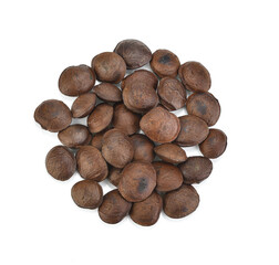 Plukenetia volubilis or sacha inchi peanut seed isolated on transparen png.