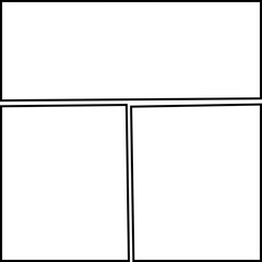 Obraz premium Comic Panel Background