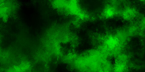 Abstract painting by green watercolor ink, abstract creative clouds covered blur green grunge background, Deep dark green abstract grunge texture, Green art old green paper textured or background.