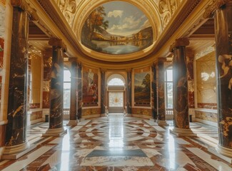 Fototapeta premium the main entrance of the state capital building