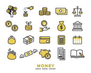お金に関するアイコンセット