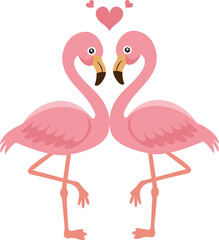 Couple of pink flamingo.