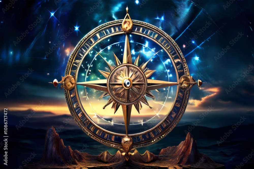 Poster celestial compasses finding way