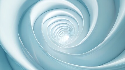 Obraz premium A soothing spiral of soft white hues, creating a sense of depth and tranquility.