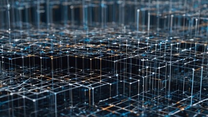 Obraz premium Abstract Digital Structure