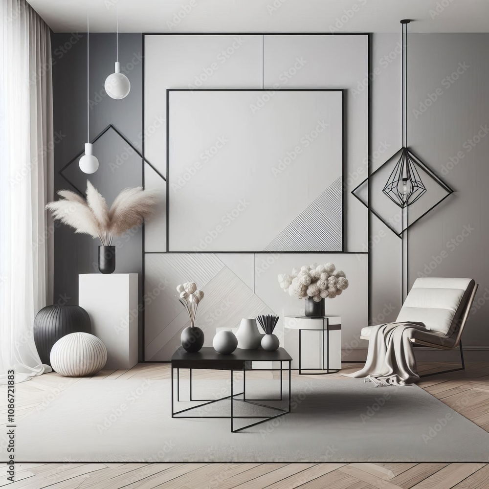 Poster clean lines and simplicity define this theme with a focus on und