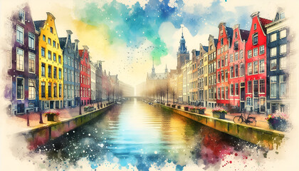 Fototapeta premium panorama of the town