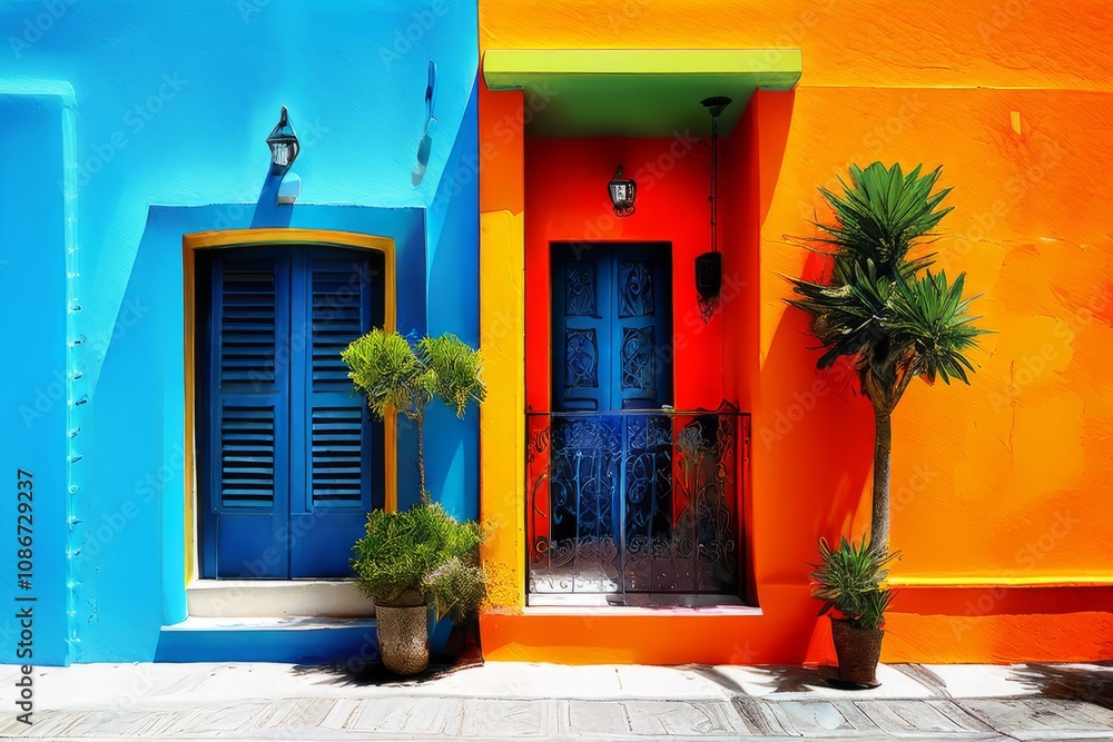 Poster complementary colors using contrasting colors for a vibrant and