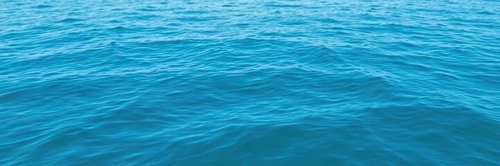 Fototapeta premium A serene blue ocean scene with a red and yellow striped wave, red and yellow colors, striped pattern