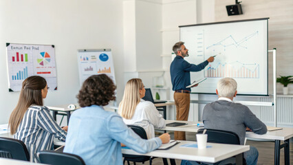professional workshop setting with adult learners engaged in training