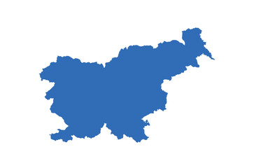 Slovenia Map vector icon. Minimalistic Colorful Map of Slovenia.