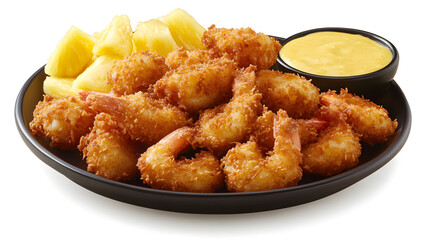 Mouthwatering Coconut Shrimp with a Bright and Colorful Pineapple Dipping Sauce: Perfect for Any Dining Occasion