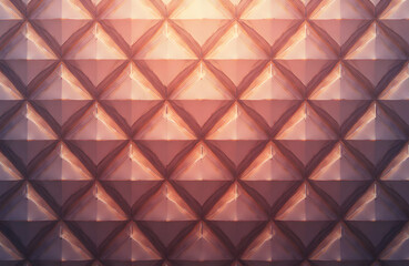 Geometric Triangle Pattern in Luxurious Rose Gold