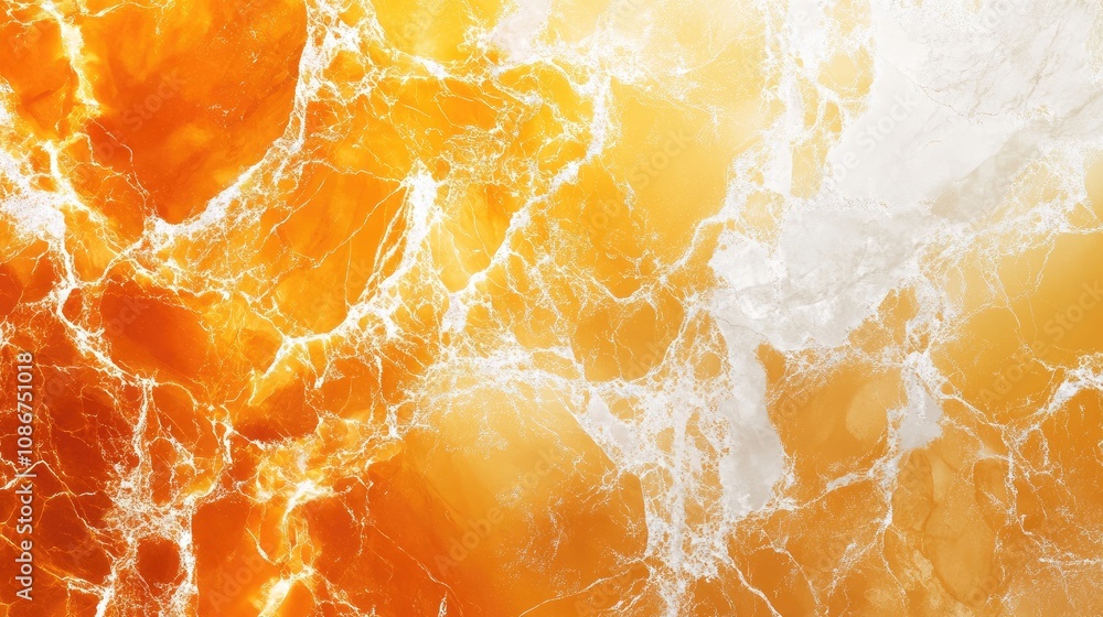 Poster abstract texture of fiery orange and soft yellow color patterns with whimsical light effects suitabl