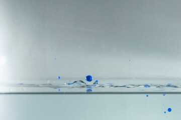 farbe tropfen wasser blau