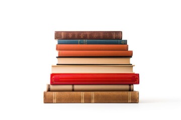 Naklejka premium Book publication library white background.