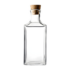 empty bottle  isolated on a transparent background