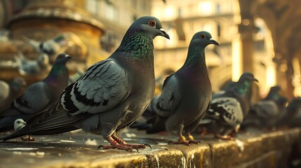 The crew pigeon in a beautiful an event upon an obscure work