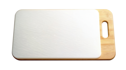 White cutting board. isolated on transparent background.