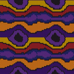 Seamless snake skin pattern in vibrant purple, gold and orange 2025