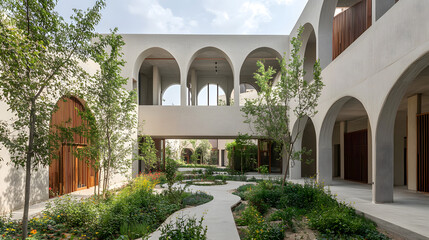Innovative Architectural Design Merging Elderly Care and Orphanage Facilities with Modern Iranian Influences and Biophilic Features