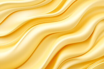 Obraz premium Golden silk satin fabric wave or silk wavy folds