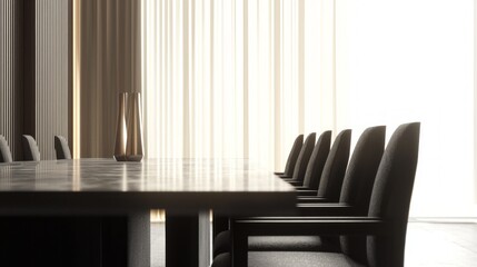 Fototapeta premium Elegant Modern Roman Dining Room with Inviting Atmosphere for Entertaining