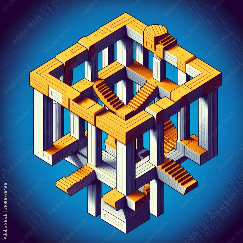 Poster impossible objects objects that defy logic and perspective desce