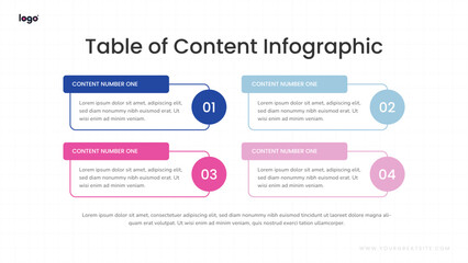 Agenda and Table of Content Presentation Slides