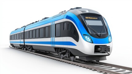 Fototapeta premium Diesel electric locomotive isolated on white background