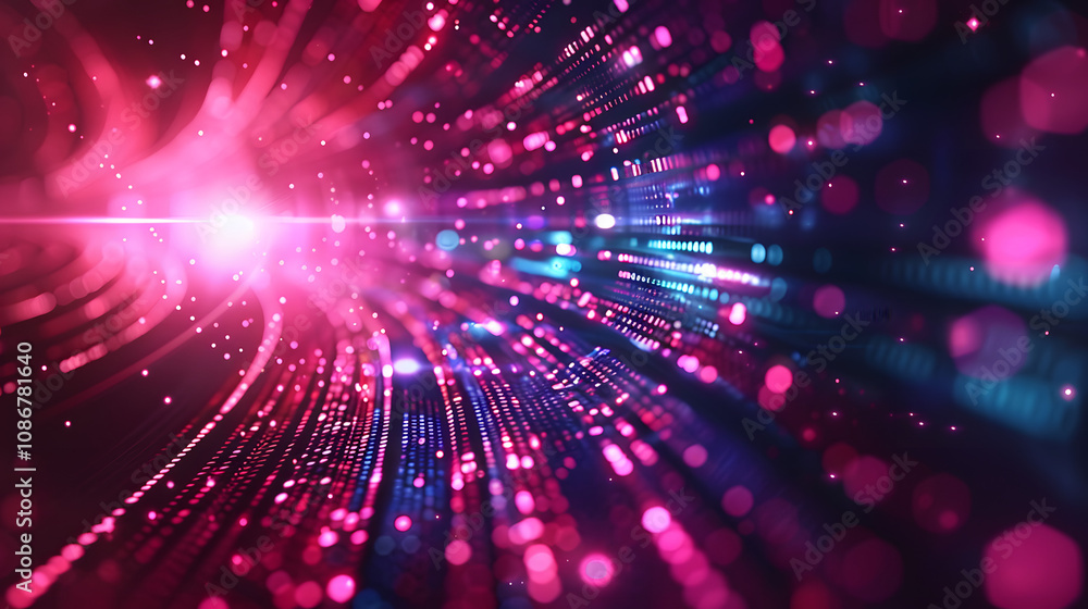 Poster technology abstract illumination port connection background template copy space vector