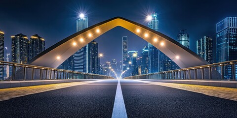 Obraz premium Futuristic City Tech Light Tunnel with Glowing Transparent Screens and Smart Hive Technology, Creating an Abstract Marketing Background Perfect for AI-Generated Wallpaper and Design Elements, Inviting