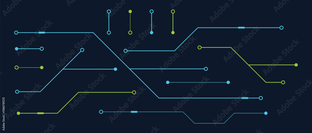 Poster printed circuit board. abstract futuristic circuit board. hi tech digital circuit board. futuristic 