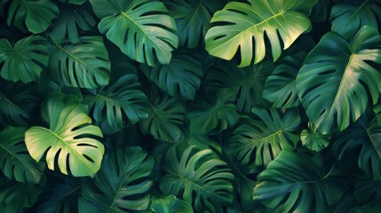 Monstera Leaves Pattern