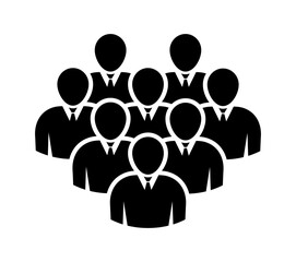Symbol, ikona ludzi. Plik wektorowy.