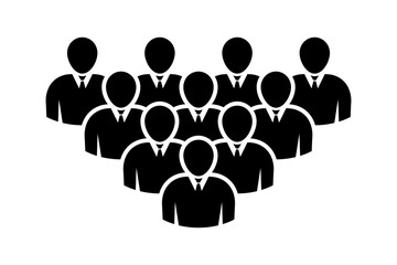 Symbol, ikona ludzi. Plik wektorowy.